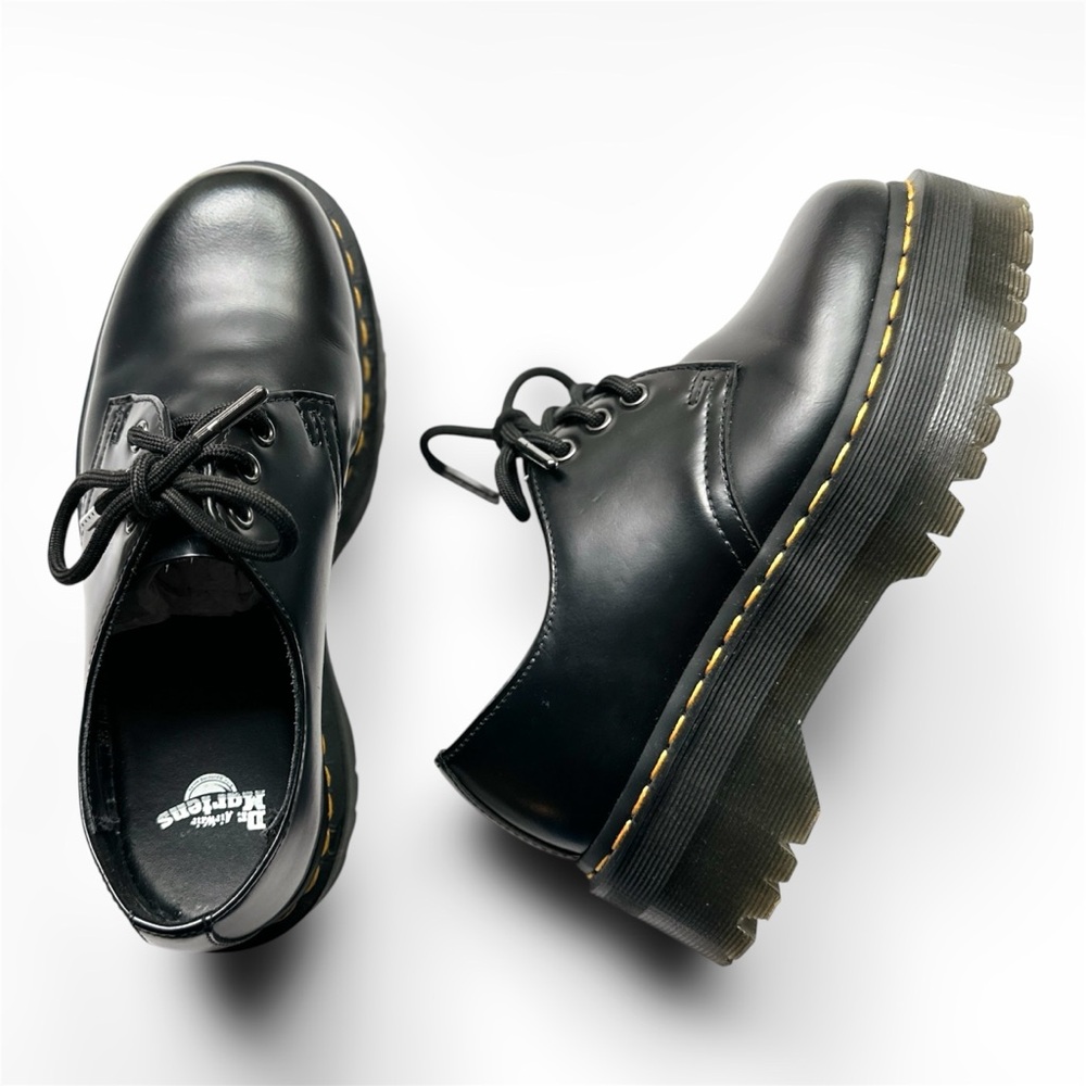 NIB* Dr. Martens 1461 Smooth Leather Platform in Black - Women's 6